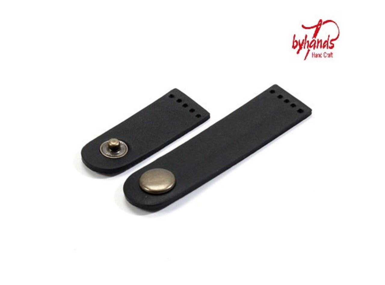 byhands 3.15" 100% Genuine Leather Snap Closure for Purse Making Supply (12-1002)